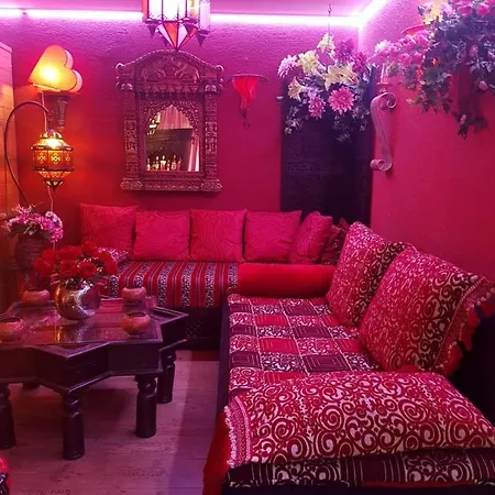 Pensionat Whirlpool Marrakesch-lounge *